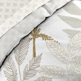 Set copripiumino e federa beige in cotone per letto matrimoniale ed esteso con lenzuolo incluso/6 pezzi 240x220 cm Raoni – douceur d'intérieur