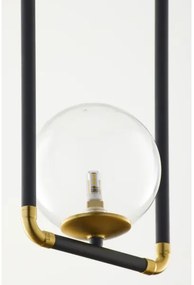 Jupiter 2023 - Lampadario a sospensione con filo ZAFRA 1xG9/10W/230V nero/oro/limpido