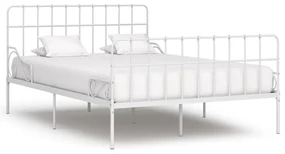Giroletto Con Doghe Bianco İn Metallo 140x200 Cm /