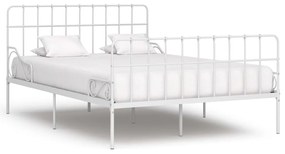 Giroletto Con Doghe Bianco İn Metallo 140x200 Cm /