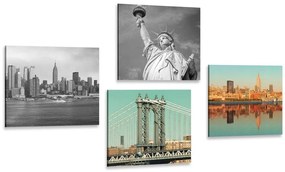 Set di quadri – Interessante combinazione della città di New York