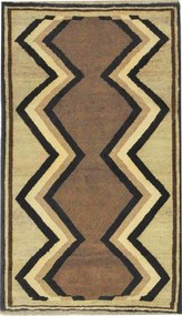 Teppich Tappeto 90x150 Beige (Iran) Annodato A Mano