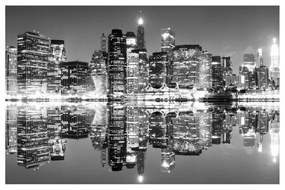 Stampa su tela Ny Skyline, multicolore 75 x 115 cm