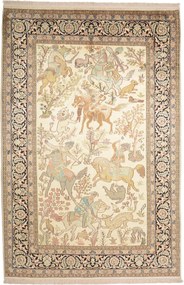 Cashmere Silk Tappeto orientale 140 x 210 (Indian) Annodato A Mano