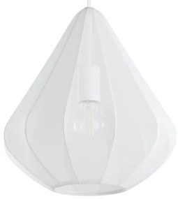 Eglo 43996 - Lampadario a sospensione con filo DOLWEN 1xE27/40W/230V diametro 33,5 cm bianco