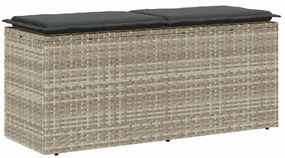Panca Da Giardino Con Cuscino 110x40x44 Cm İn Polyrattan /
