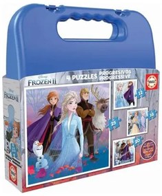 Set di 4 Puzzle Educa Frozen II 73 Pezzi