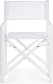 Set 2 Sedie Regista da Giardino 48x56x86h cm Taylor Bianco...