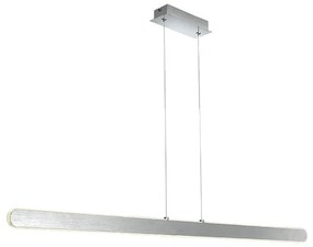 Lampadario Moderno Linea LED silver, in alluminio, 2700 LM, NOVECENTO