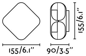 FARO 71212 - Applique a LED da esterno BU-OH LED/12W/230V IP65