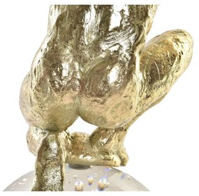 Statua Decorativa DKD Home Decor Cristallo Dorato Resina Uomo (28 x 12 x 38 cm)