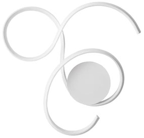 Plafoniera TWIST a LED 59x52 cm in metallo verniciato Bianco