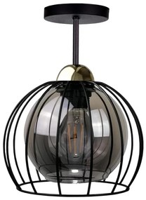 Lampadario a plafone SOLO BLACK 1xE27/60W/230V nero/oro