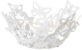 Centrotavola moderno farfalloso piccolo bianco marmo