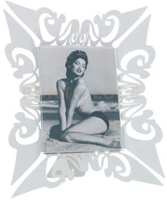 Cornice portafoto decori classici verticale vanity bianco marmo