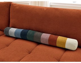 Divano angolare color mattone allungabile e con contenitore (penisola a sinistra/a L) Fuji – Bobochic Paris