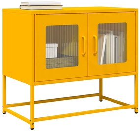 Mobile Tv Giallo Senape 68x39x60,5 Acciaio Laminato A Freddo /
