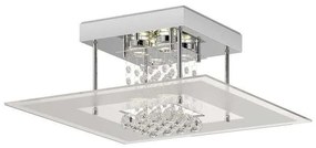 Lindby - Lisandra LED Plafoniera IP44 Chrome/Clear Lindby