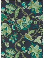 Sanderson Tapete Amanpuri - Midnight/ Eucalyptus