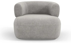 Poltrona grigio chiaro in tessuto bouclé Jenny - Micadoni Home