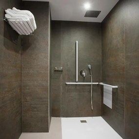 Piastrella da pavimento e rivestimento interno in gres porcellanato 50 x 100 cm rettificato marrone opaco Lava R10 traffico intenso (pei 4/5) Sp. 3.5 mm