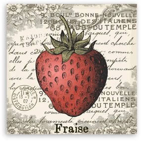 Quadro su tela, Strawberry Vintage