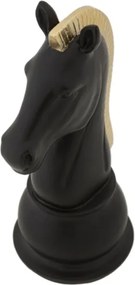 Cavallo Nero E Oro Cm 10,5X8,5X19