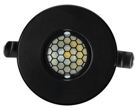 Segnapasso LED 3W IP67 Anti-Abbagliamento Nero Professional Colore Bianco Caldo 2.700K