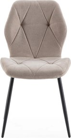 Sedie da pranzo beige in set da 4 Luna - Marckeric