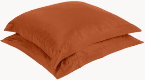 Set di 2 federe in raso di cotone Terracotta