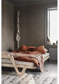 Divano letto in velluto a coste marrone senape 204 cm Grab Clear - Karup Design
