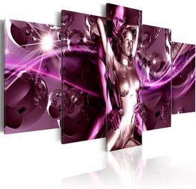 Quadro Energy of Senses  Colore Viola, Dimensioni e Misure 100x50