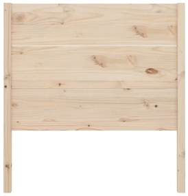 Testiera per letto 106x4x100 cm in legno massello di pino