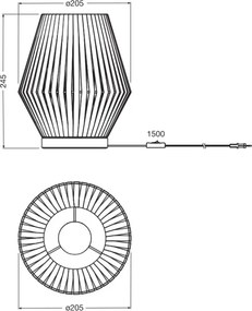 Osram - Lampada da tavolo DECOR STRIPES 1xE14/5W/230V beige