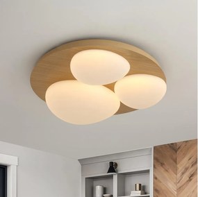 Brilagi - Plafoniera LED VISBY WOOD, 36W/230V, Ø 50 cm, marrone