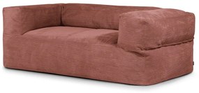 Puof a sacco color mattone con rivestimento in velluto a coste Sofa MooG – SLOWDOWN