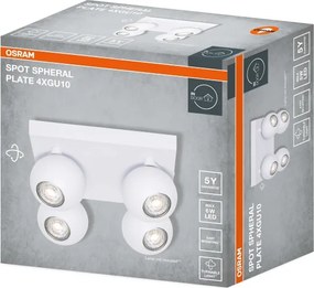 Osram - Faretto SPOT SPHERAL 4xGU10/6W/230V bianco