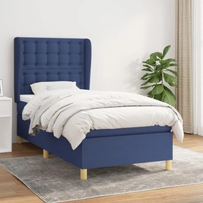 Giroletto A Molle Con Materasso Blu 90x200 Cm İntessuto /