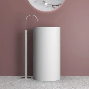 Lavabo Freestanding Con Scarico a Parete 45 Cm Lullaby "Isto" Bianco Opaco