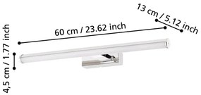 Eglo 97082 - Lampada LED per specchio da bagno VADUMI 1xLED/11W/230V