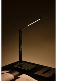 Immax 08930L - LED Lampada da tavolo dimmerabile con display KINGFISHER LED/9W/230V/12V nero