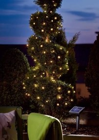 Catena luminosa per esterno Energia Solare 500 Led Bianco Caldo