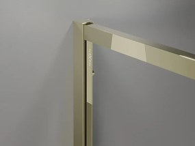 Mexen Exo-S Duo cabina doccia quadrata scorrevole 100 x 100 cm, trasparente, dorata - 8111-100-100-50-00
