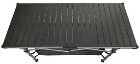 Tavolo da campeggio pieghevole 123x55cm antracite