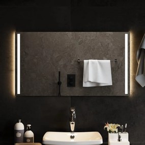 Specchio da Bagno con Luci LED 90x50 cm