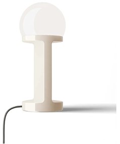 Lampada Da Tavolo Classica Habea Ceramica Crema 1 Luce E14