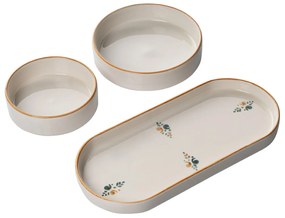 Servizio 14 piatti in ceramica decorata