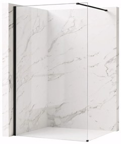 Parete doccia Rea Flexi Transparent / Black 120