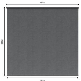 Tenda a rullo motorizzata oscurante INSPIRE Nelson grigio 135 x 250 cm