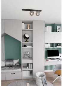 Plafoniera FIT 2xE14/10W/230V nero/grigio